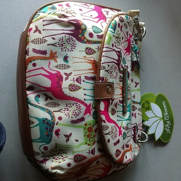 lily bloom giraffe backpack